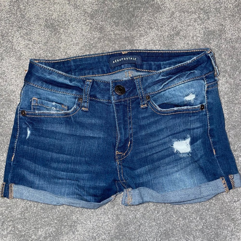 Aeropostale Dark Washed Shorts